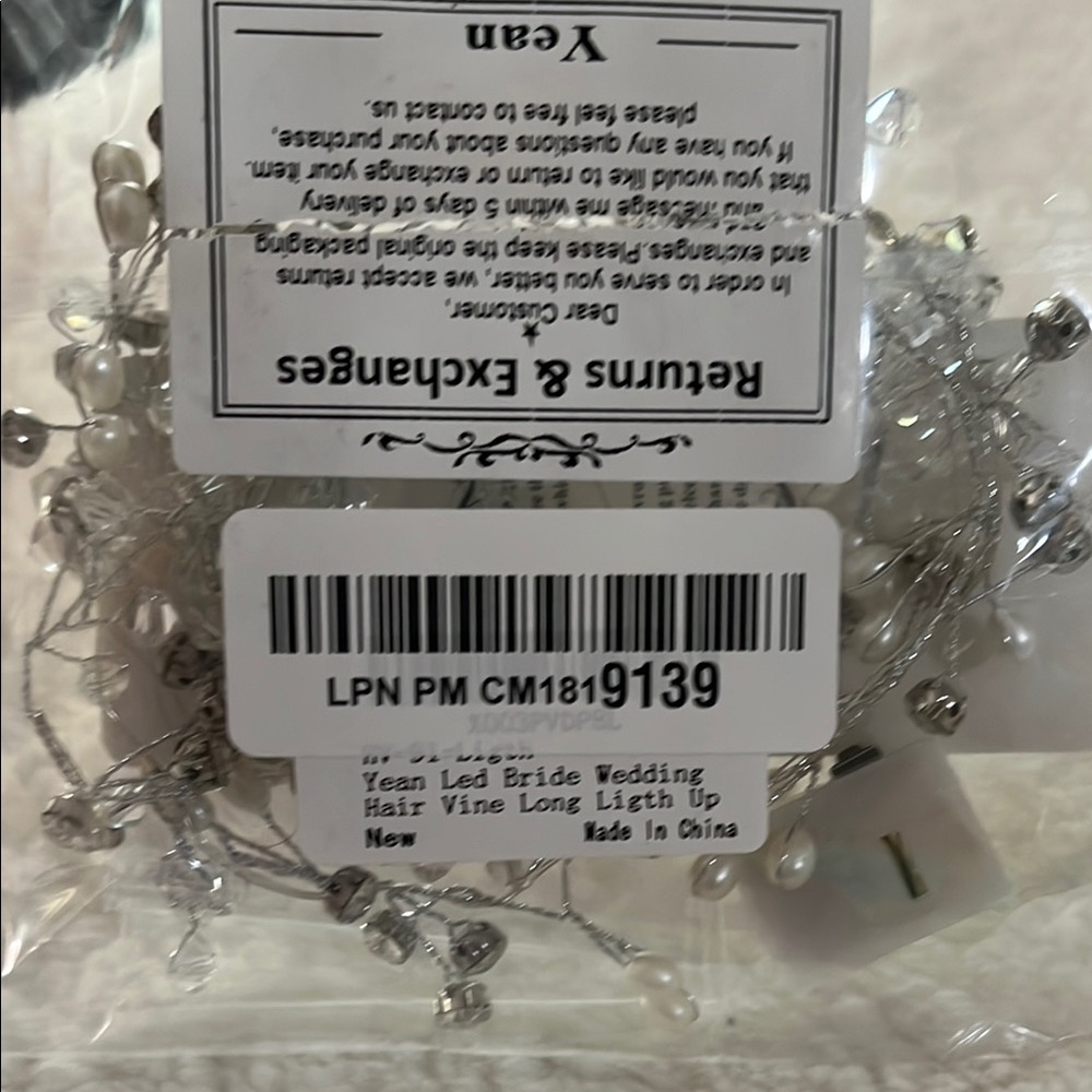 LED Bride Wedding Hair Vine